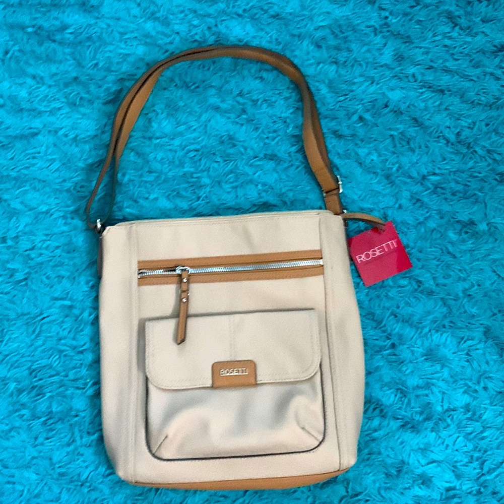 📔👢Rossetti tan crossbody purse.